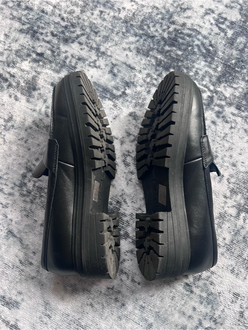 Quince Black Platform Penny Loafers Women Size 9 - Picture 7 of 14